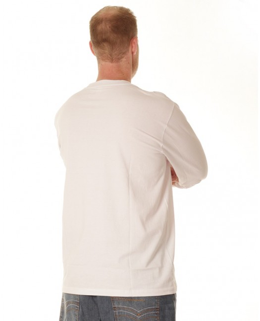 LS Crew Neck Tee White