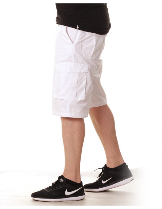 Access Washed Cargo Shorts White
