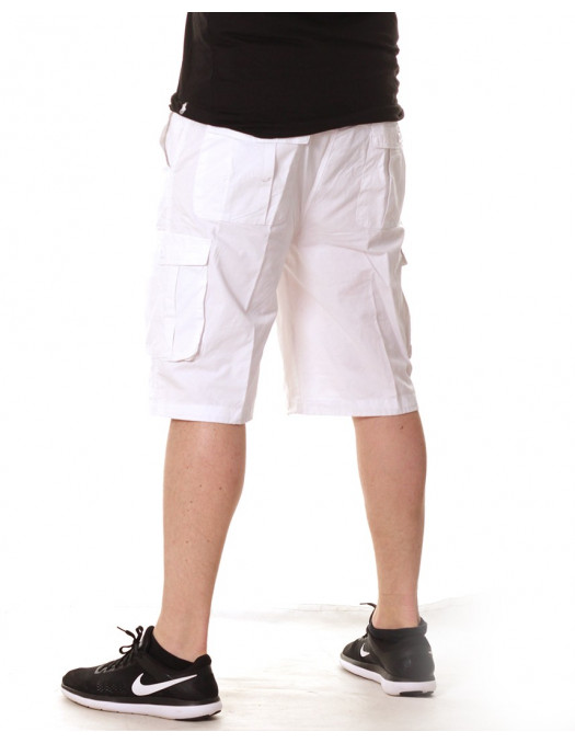 Access Washed Cargo Shorts White