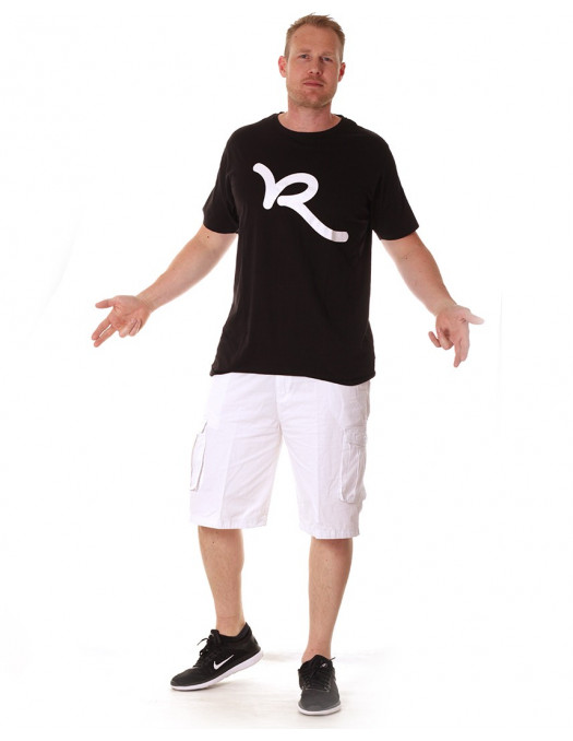 Access Washed Cargo Shorts White