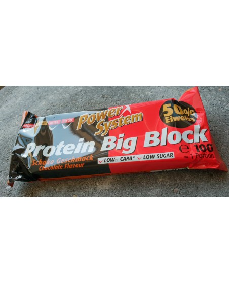 Big Block Protein Bar Chocolate 100g, 50gr. protein Rebel Protein Bar