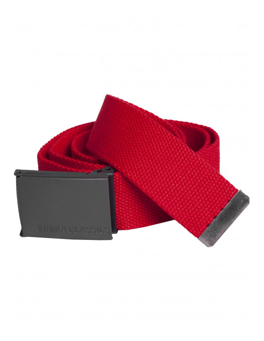 Red Canvas Belt by Urban Classics