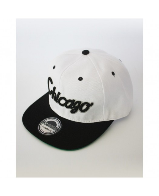 Townz Snapback Cap Chicago Black-White