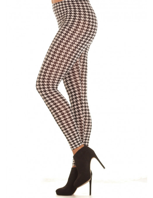 BlackNWhite patterned Leggings