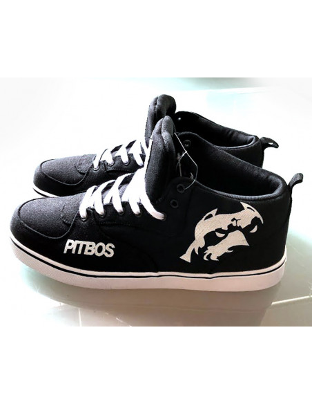 BranDogLogo Shoes by Pitbos Musta/valkoinen