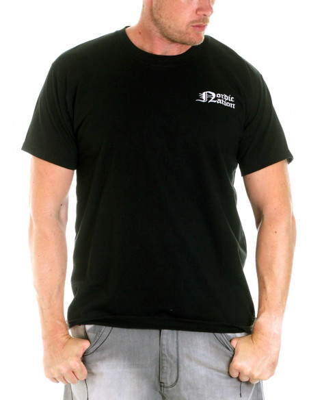 Premium Cotton Logo T-Shirt BlackNWhite by Nordic Worlds