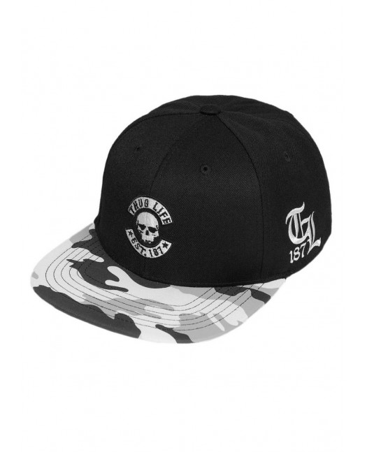 Thug Life Ice Camo Snapback Cap