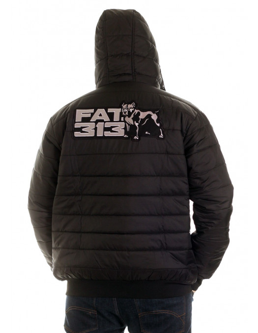 FAT313 Dog Bubble Winter Jacket Black