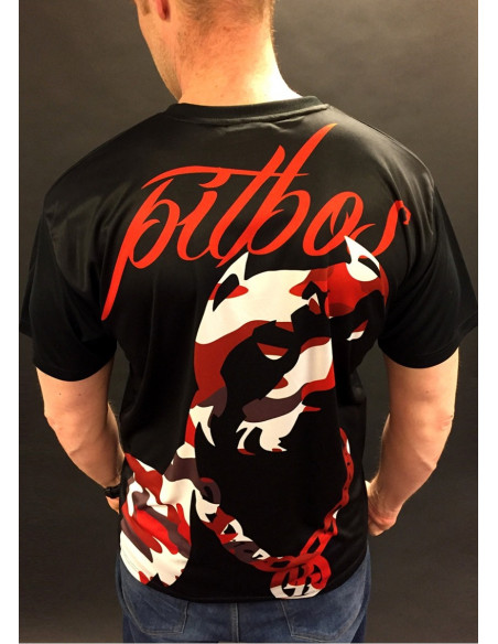 Red Camo T-Shirt by Pitbos