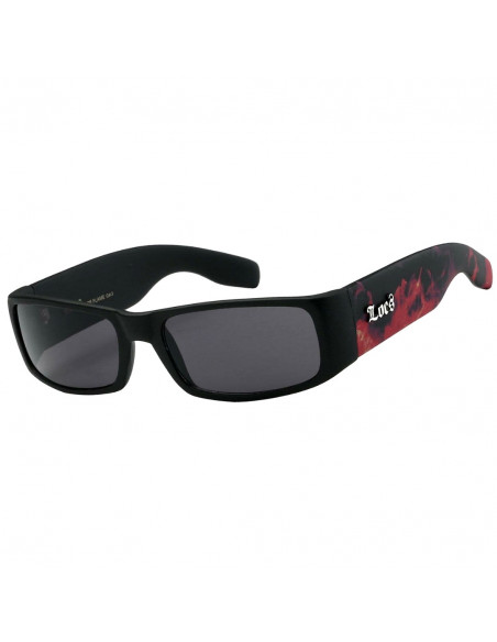 LOCS Black Sunglasses Flame Vol2