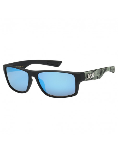 Black Digital Camo Sunglasses by LOCS Blue