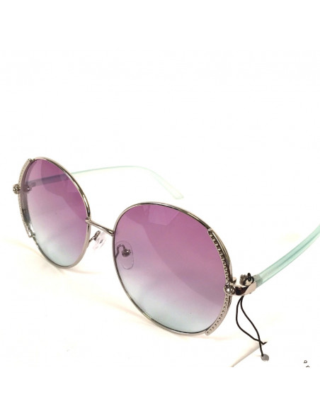 Coloured sunglasses Silver/Green/Purple