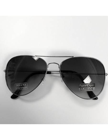 Air Force Sunglasses DeLuxe Edition Silver/Black