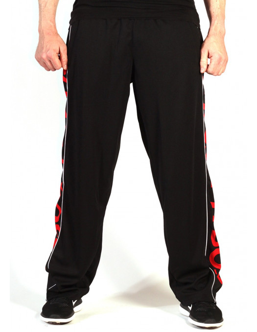 Pitbos Mesh Logo Pants Black