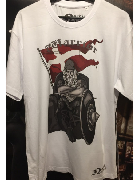 Holger Danske Cotton Premium T-shirt Front White