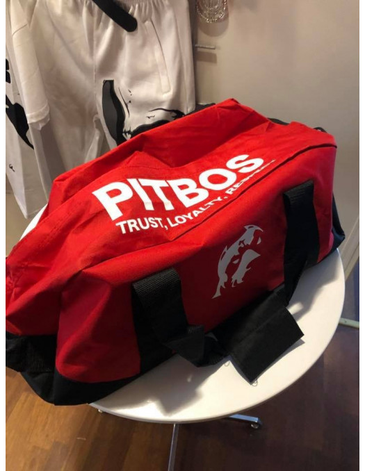 Pitbos Sportsbag Red & White