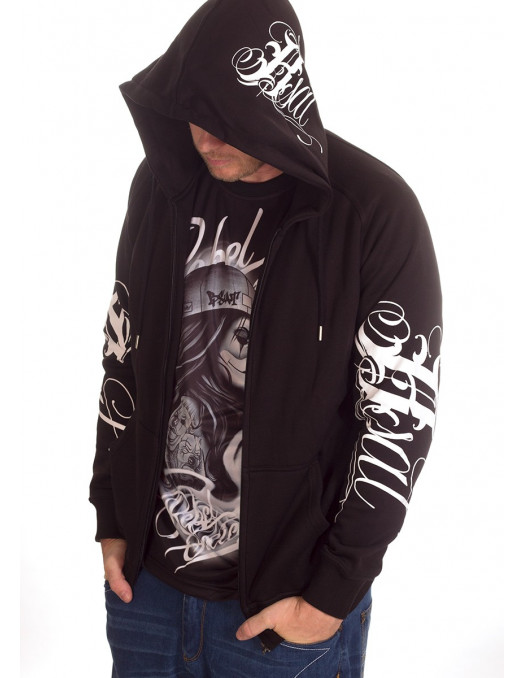 BSAT Art Script Hoodie Black