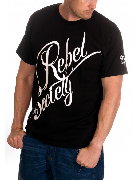 BSAT Rebel Society T-Shirt BlackNWhite