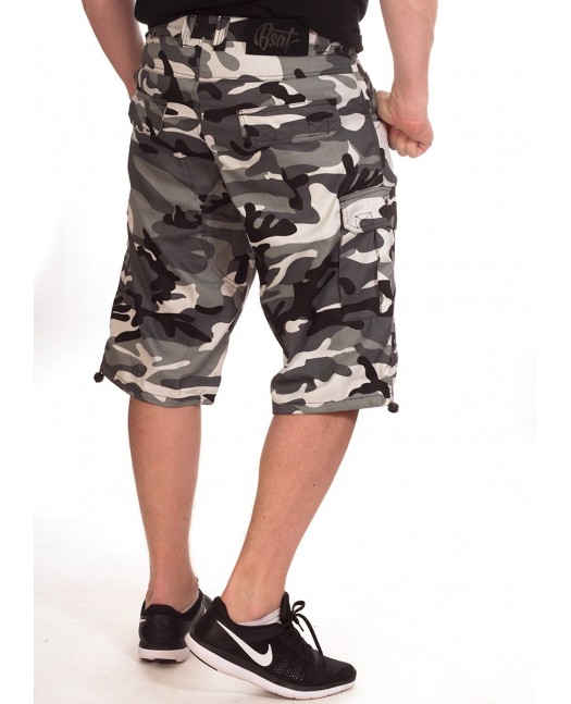 BSAT Camo Baggy Fit Cargo Shorts...