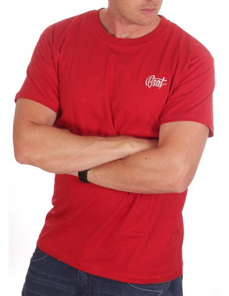 Smile Now T-Shirt Red/White/Yellow by BSAT