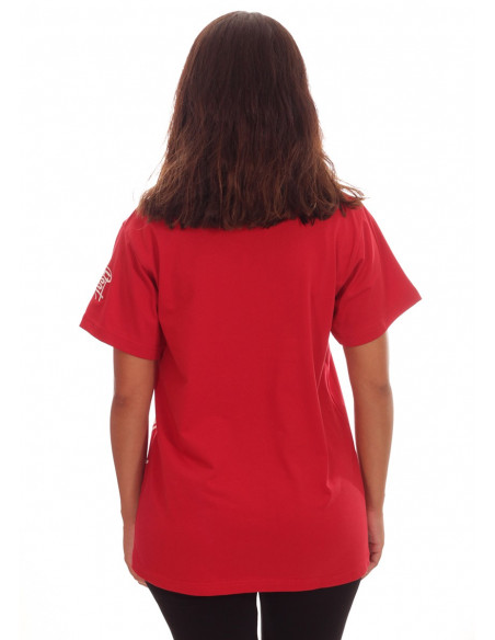 Rebel Society T-Shirt RedNWhite by BSAT