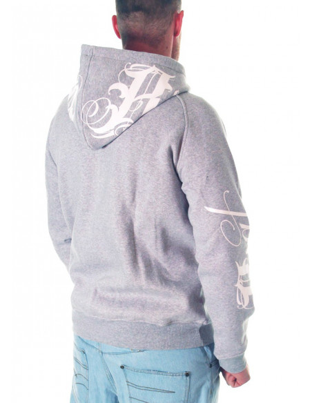 BSAT Art Script Hoodie Grey