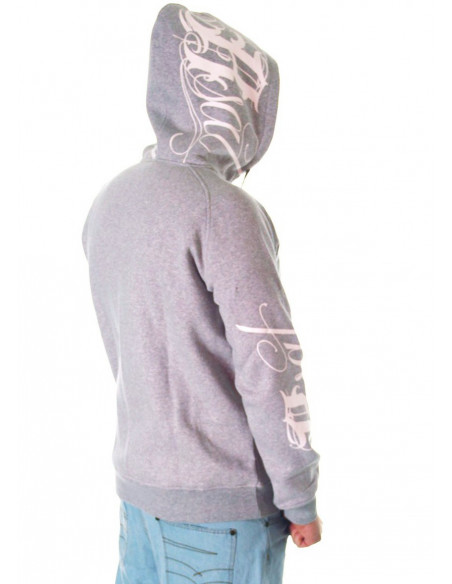 BSAT Art Script Hoodie Grey