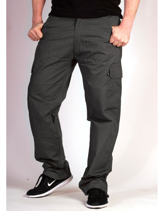 mens cargo trousers dark grey