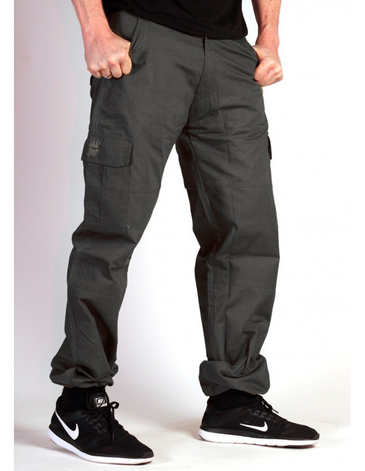 BSAT Regular Fit Cargo Pants Dark Grey