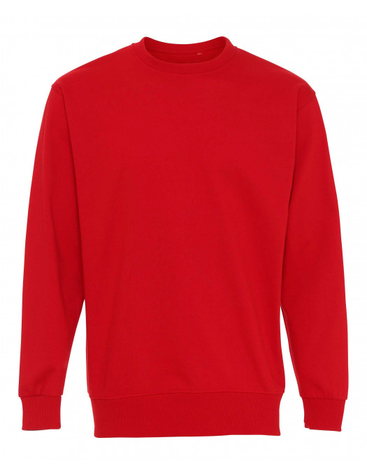 Plain Crewneck Heavy Sweatshirt Red