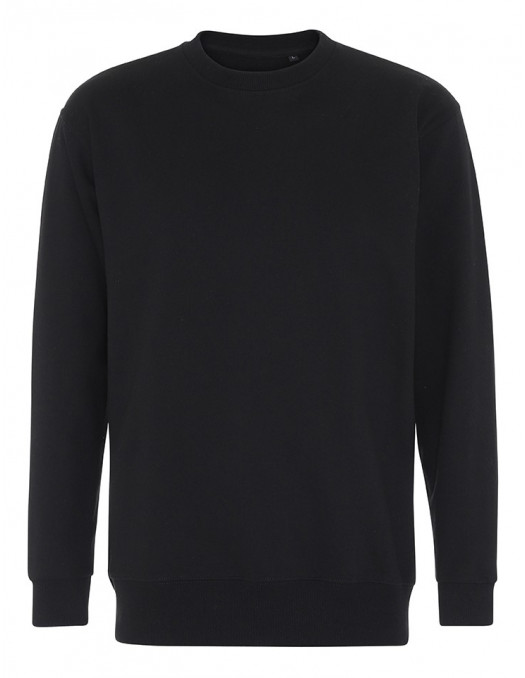 Plain Crewneck Heavy Sweatshirt Black
