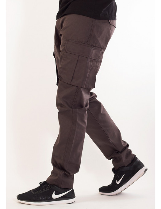 BSAT Tapered Fit Cargo Pants Dark Grey