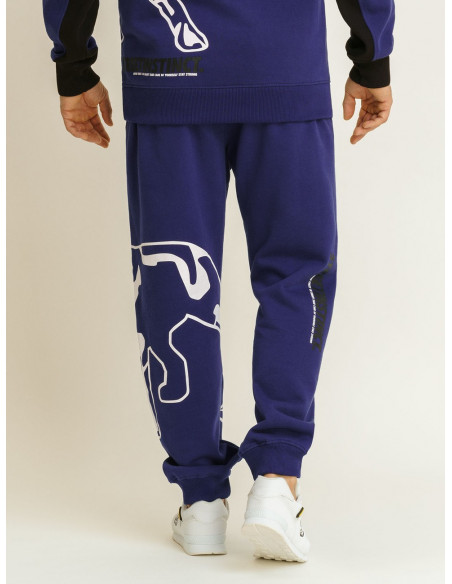 Amstaff Dog Logo Sweatpants Blue