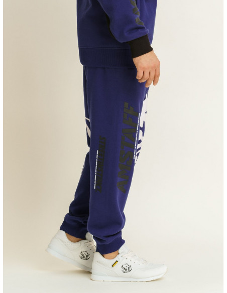 Amstaff Dog Logo Sweatpants Blue