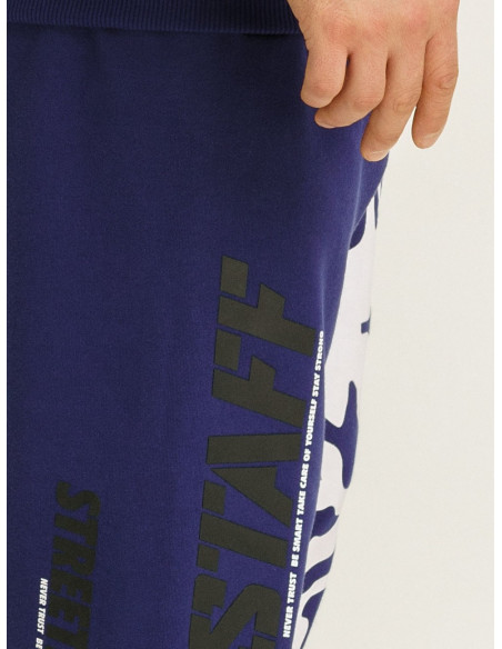 Amstaff Dog Logo Sweatpants Blue