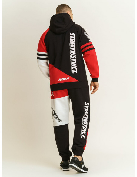 Amstaff Street Instinct Hoodie Red/Black/White