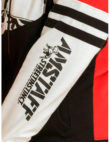 Amstaff Street Instinct Hoodie Red/Black/White