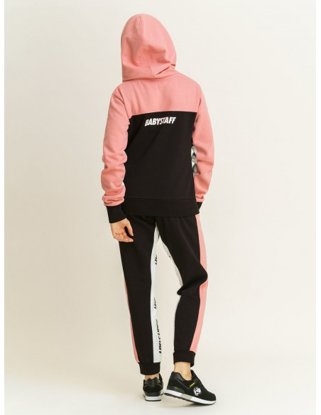 Babystaff dog logo Sweatpants BlackWhiteNPink