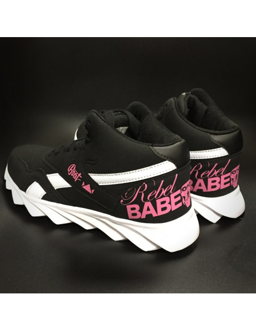 RebelBabe Shoes BlackNPink by BSAT