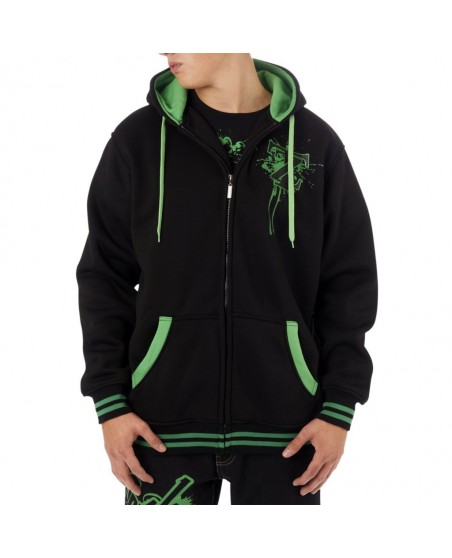 Townz Zip Hoody International black green