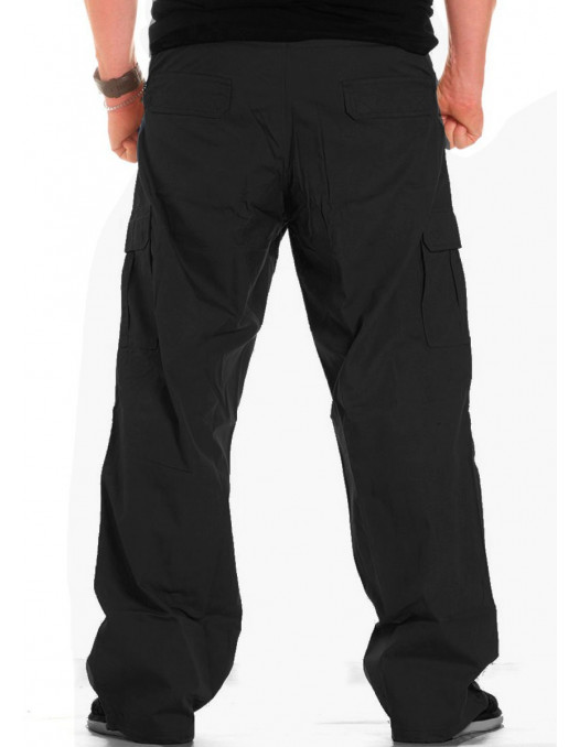 BSAT Combat Cargo Pants Black Baggy fit