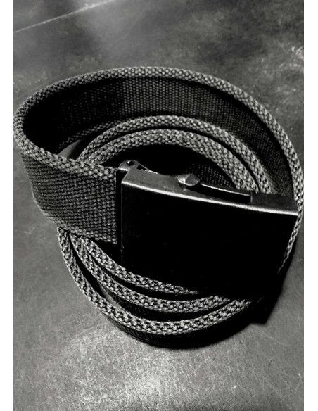 Black Canvas Belt by Tech Wear