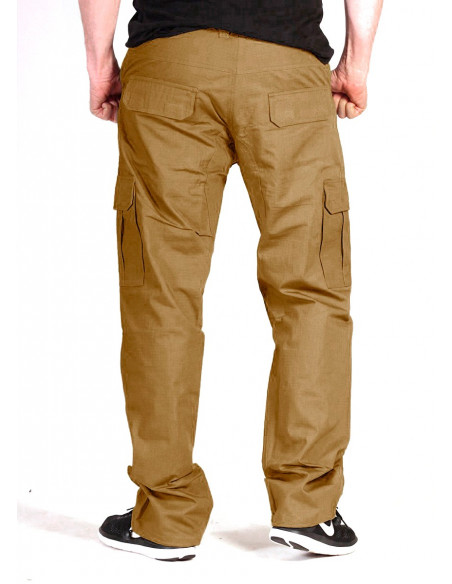BSAT Regular Fit Combat Cargo Pants Dark Khaki