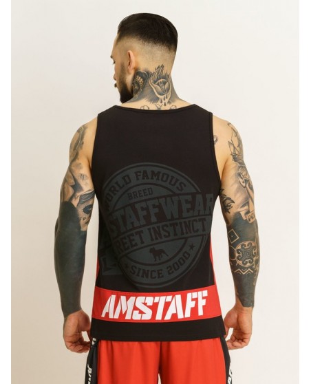 Sporty Tanktop RedNBlack by Amstaff