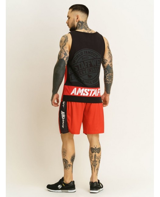 Sporty Tanktop RedNBlack by Amstaff