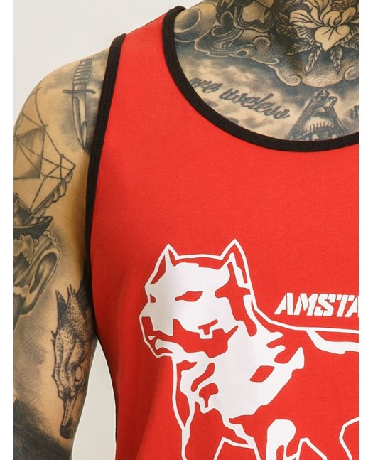 Sporty Tanktop RedNBlack by Amstaff