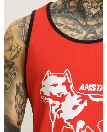Sporty Tanktop RedNBlack by Amstaff