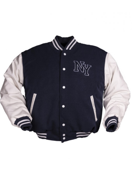 N.Y. Baseball Jacket Navy White