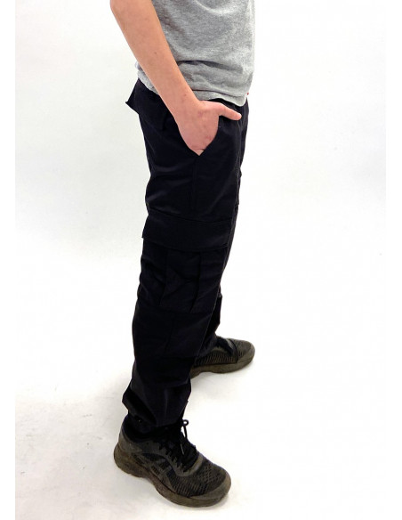 Kids Cargo Pants Black