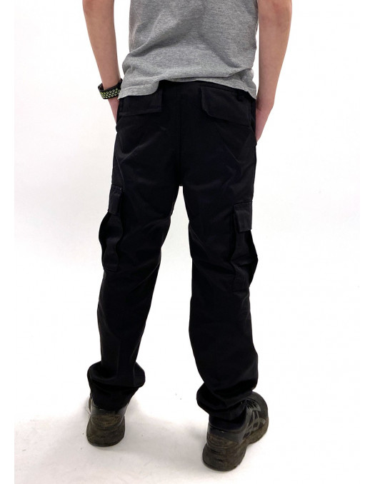 Kids Cargo Pants Black